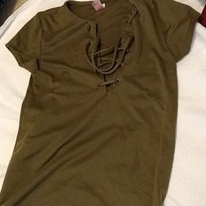 Olive green dress